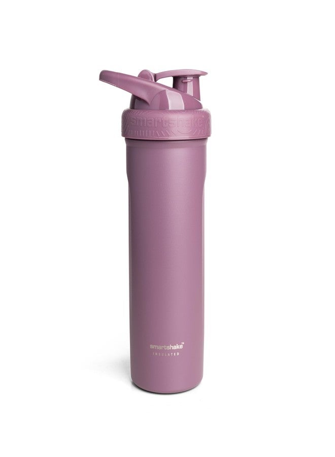 Smartshake Insulated Stainless Steel Blender Shaker Cup for Protein Mixes, Shakes and Pre Workout – 750ml 25oz Double-Walled Vacuum Insulated Water Bottle for Cold Drinks – BPA-Free (Dusty Plum) - Image 1